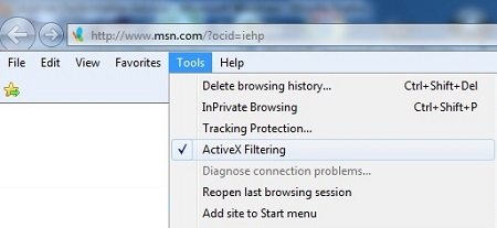 active-x-filtering-menu