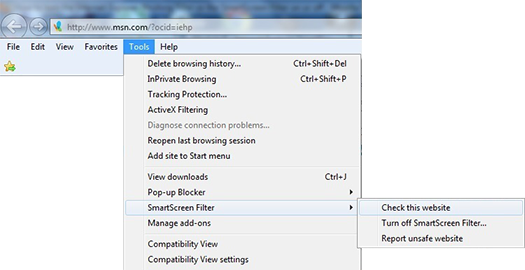 smartscreen-filter-menu